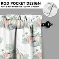 thumbnail image 5 of Rod Pocket Kitchen Curtain Set 3-Piece, 27.5x36 Inch Valance & Tier Drapes, Polyester Pongee Cafe Curtains for Living Room, Bathroom, Farmhouse Rustic Country Window Treatments., 5 of 6