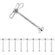 thumbnail image 1 of 10 Soportes para Espirales , Imán para Refrigerador, Clip Magnético para Cadena de Luces, Clip para Cable, Accesorio de Escritorio, Longitud 6 cm., 1 of 5