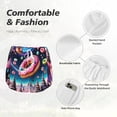 thumbnail image 6 of Lsque Starry Sky Pine Tree Donut Printed Women's Running Shorts with Liner Pockets,Elastic Quick Dry Workout Athletic Gym Yoga Shorts,Womens High Waist Shorts-Small, 6 of 9
