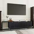 thumbnail image 2 of Royard Oaktree Extendable TV Stand for 90" TVs, Media Console Cabinet w/ Doors & Adjustable Shelves, 2 of 7