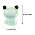 thumbnail image 7 of Dadiaei 1 Pc Mini Resin Frog Figurine Glows in Dark, Tiny Blue Frog Decor for Fish Tank, DIY Dollhouse, Hidden Garden, Miniature Aquatic Decorations (Blue), 7 of 7
