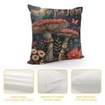 thumbnail image 4 of YINGXI Throw Pillow Cover, Mushrooms Moon and Moth Cushion Case Decoration for Sofa Couch Farmhouse 22x22in, 4 of 5