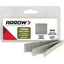 Arrow Fastener BN1816BCS 1-Inch Brown Brad Nails, 18-Gauge