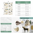 thumbnail image 6 of Cartoon Farmhouse Tie Up Curtains for Windows, Adjustable Balloon Window Shades, Cute Watercolor Cabin Animals Trees Kitchen Window Treatments Farmhouse Short Curtains with Rod Pocket 42"x45", 6 of 8