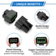 thumbnail image 3 of Conector de arnés de cable de automóvil de 10 pines, enchufe macho hembra, conector de terminal de cable para Hyundai para Kia 1 juego, 3 of 6