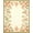 Peach, Pattern 2, variant on Flatwoven High Traffic Area Rug, Elegant French Country Floral Medallion Rug with Pom Trim Accents, Non Slip, Stain Resistant, Washable Area Rugs for Living Room, Bedroom(Ivory, 2X3)