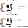 thumbnail image 2 of YJ010 Gafas LED con control de voz 3 colores Opcional Iluminar El Wire Neon Rave Gafas Twinkle, 2 of 5