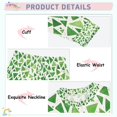 thumbnail image 3 of FORMRS Long Sleeve Top and Pants Pajama Set for Niños 2-Piece Sleepwear, Sizes 18M-8Y, Green Dot Triangles Pattern, 3 of 6