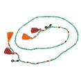 thumbnail image 2 of Collar de cadena de gafas Sunnimix Cuentas de vidrio Verde claro, 2 of 7