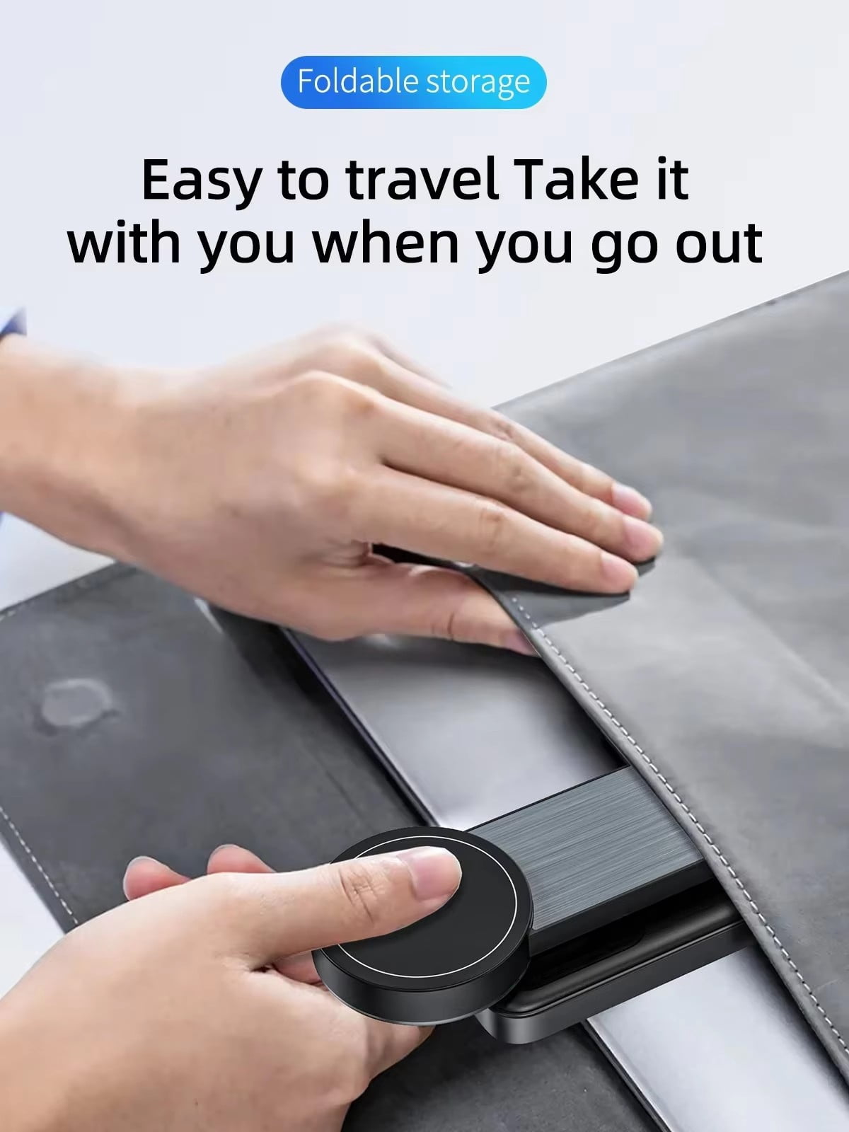 New Foldable Magnetic Three-in-One Wireless Charger Electrical Appliances Applicable iPhone Bracket Wireless Charger
