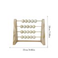 thumbnail image 4 of Wood Abacus Toy Beads Counting Playthings Simple Design Early Education Math Learning Toys Educational Prop Home Decoration Burlywood color, 4 of 7