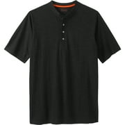 Boulder Creek By Kingsize Men's Big & Tall Heavyweight Short-Sleeve Henley Shirt