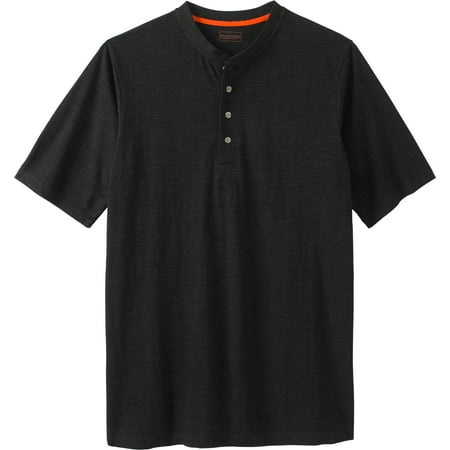 Boulder Creek By Kingsize Men's Big & Tall Heavyweight Short-Sleeve Henley Shirt