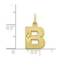 thumbnail image 3 of 10k Initial B CHARM in 10k Yellow Gold, 3 of 3