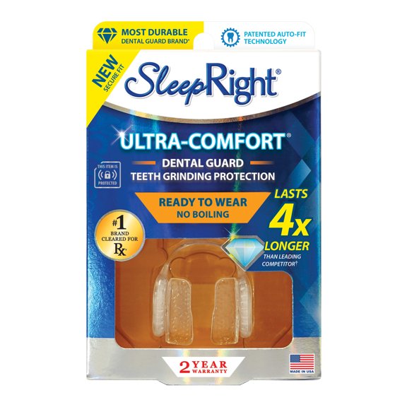 SleepRight Ultra Comfort Dental Guard for Nighttime Teeth Grinding, 1 Count