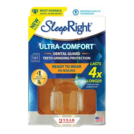 SleepRight Ultra Comfort Dental Guard for Nighttime Teeth Grinding, 1 Count