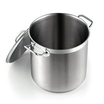 Cooks Standard Stainless Steel Stockpots, 11 Quart Professional Grade Stock Pot with Lid, Oven Safe Induction Kitchen Cooking Pot, Silver