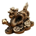 thumbnail image 3 of Chinese Feng Shui Dragon Statue for Luck Success Decoration Luck Success Office Decoration Bronze, 3 of 8