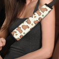 thumbnail image 4 of Chririnla Capybara Pattern Seat Belt Shoulder Pad 2-Pack, Car Seat Belt Pads Polyester Soft Durable for Vans Truck Trucks, 4 of 8