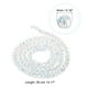 thumbnail image 2 of Uxcell 4 mm cuentas de vidrio Briolette Rondelle, pequeñas cuentas de cristal facetadas redondas, paquete de 10 transparente, 2 of 5