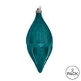 thumbnail image 3 of Vickerman 10" Teal Candy Glitter Shuttle Christmas Ornament, Pack of 2, 3 of 3
