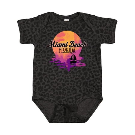 

Inktastic Miami Beach Florida Vacation Sunset Gift Baby Girl Bodysuit