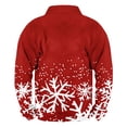 thumbnail image 3 of Sudadera sin capucha para hombre, informal, a la moda, con cuello alto, estampado, cremallera, jersey de manga larga, blusa de poliéster para hombre, 3 of 3