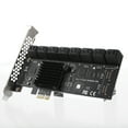 thumbnail image 2 of PCI-E to SATA 3.0 Expansion Card PCI-Express Extender for PCI-E Expansion Card; Expansion 6G SATA Hard Disk Drive Computer Accessory, SA3116J, 16 Ports, 2 of 9
