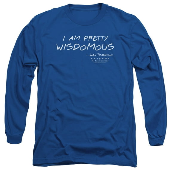Friends Wisdomous Long Sleeve T-Shirt Adult 18/1 Royal Blue