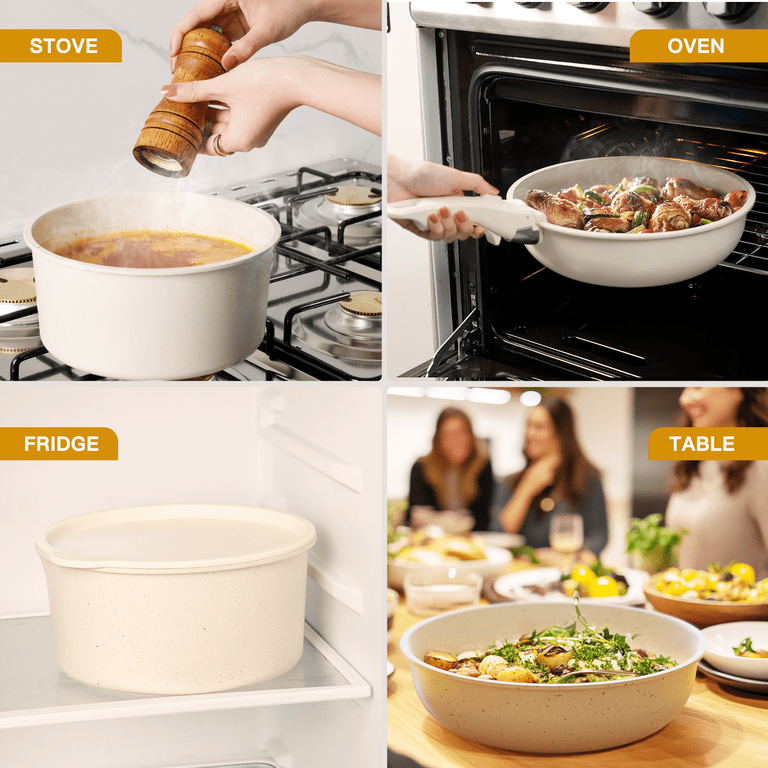 Astercook 22-Piece Nonstick Cookware Set with Detachable Handles photo 8