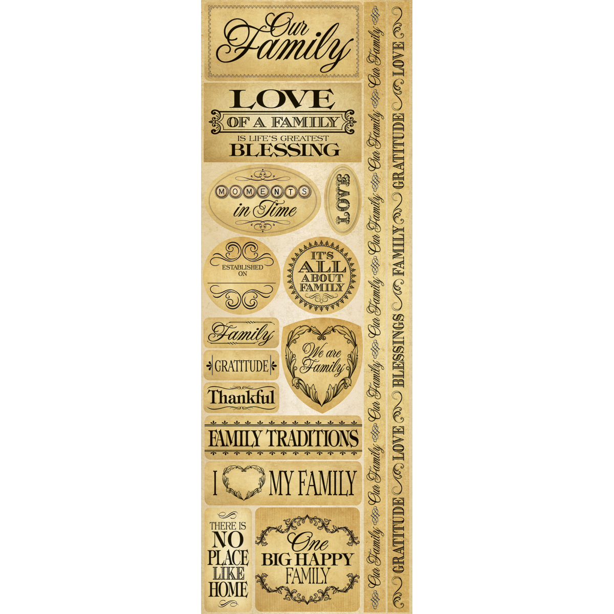 Reminisce Adesivi Cartoncino Signature Series - Treno, Formato 30x10 Cm, Per Scrapbooking E Crafting (USA)