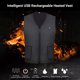 thumbnail image 4 of Chaleco calefactable, chaleco con termostato inteligente recargable, cuello en V, impermeable, lava yeacher XXXL, 4 of 7