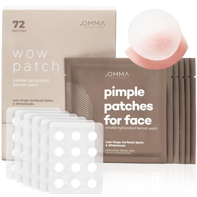 Himple Patches OMMA, hidrocoloide coreano, 10 mm (72 unidades)
