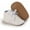 03 White, variant on Baby Boys Girls Oxford Shoes Hard Bottom Lace Up Sneaker PU Leather Moccasin Infant Toddler First Walker Uniform Dress Loafer Shoes 3-18 Months