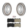 thumbnail image 1 of Transit Auto Front Coated Disc Brake Rotors and Semi-Metallic Pads Kit for Car Hyundai Genesis Coupe KGA-101011, 1 of 11