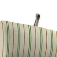 thumbnail image 3 of Jordan Manufacturing 44" x 22" Gallan Cedar Grey Stripe Rectangular Outdoor Chair Cushion with Ties and Hanger Loop, 3 of 12