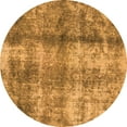 thumbnail image 1 of Ahgly Company Indoor Round Abstract Orange Modern Area Rugs, 8' Round, 1 of 4