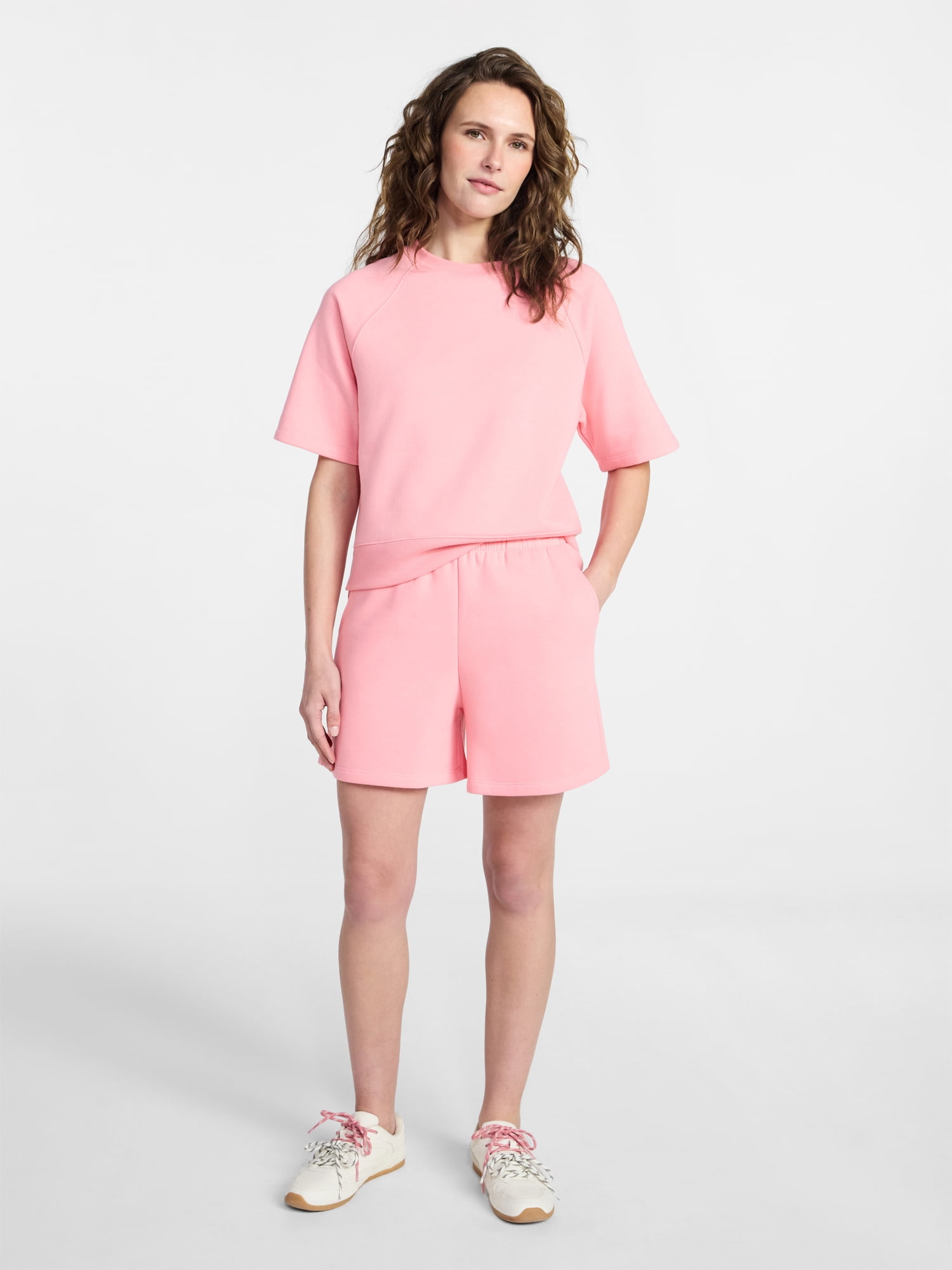 Time and Tru Women's Fleece Shorts, Size XS-XXXL