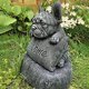 thumbnail image 2 of 1 pieza de decoración de jardín de bulldog francés, estatua de letrero de bienvenida en el patio, césped en el patio, decoraciones divertidas, estatua exterior, decoraciones de regalo de jardinería, 2 of 5