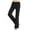 Black, variant on Girls Wide Leg Yoga Pants Elastic High Waist Athletic Outdoor Trousers Loose Fit Workout Trousers Hot Pink 11-12 Years