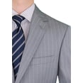 thumbnail image 2 of DTI GV Executive Italian Men's Suit Wool Two Button 2 Piece Jacket Pants Stripe Gray, 2 of 5