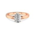 thumbnail image 3 of 5 Carat IGI Certified Oval Shape Lab Grown Diamond Engagement Ring | 14K Rose Gold | Arielle Solitaire Diamond Ring | FG-VS1-VS2 Quality Friendly Diamonds, 3 of 4