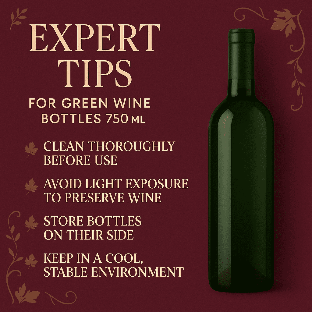 LD Carlson Green Wine Bottles 750 mL - 12/Case