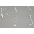 thumbnail image 2 of Kaemingk 96ct Twinkling LED Christmas Icicle Lights Warm White - 11.48' White Wire, 2 of 2