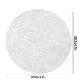 thumbnail image 3 of Ycandiee Placemats, Round Leaf Place Mats for Dining Table Hollowed-Out Pressed Vinyl Table Mats for Holiday Party Wedding Accent Centerpiece Dinner Table Decoration, 3 of 3