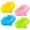 A-yellow,pink,blue,green, variant on 4Pack Hair Scalp Exfoliator Brush Dandruff Cleaning brush, Flexible Scalp Massager, Shower Shampoo Brush for Home, Office, Travel and Pets-BBTL
