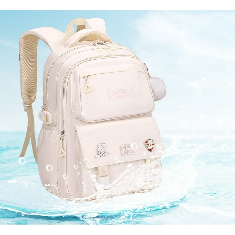 Girls Backpack Set 2Pcs Off white Bookbag and Shoulder Bag for Kids Waterproof Casual Daypack with Lunch Box Walmart