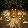 thumbnail image 1 of Lámpara Solar Led Colgante | Lámpara Solar de Patio Exterior de Hierro Marrón | Lámpara Decorativa de Jardín con Diseño de Rosa Hueca | Lámpara de Mesa Romántica Resistente a La Intemperie, 1 of 6