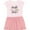 Pink With Stripes, variant on Inktastic Middle Sister- dots and arrow Girls Toddler Dress