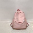 thumbnail image 2 of Otqutp Student Bag Female Pure Color Simple Leisure Shoulder Bag Campus Backpack for Women's Casual Traveling Hiking(Pink,One Size), 2 of 6